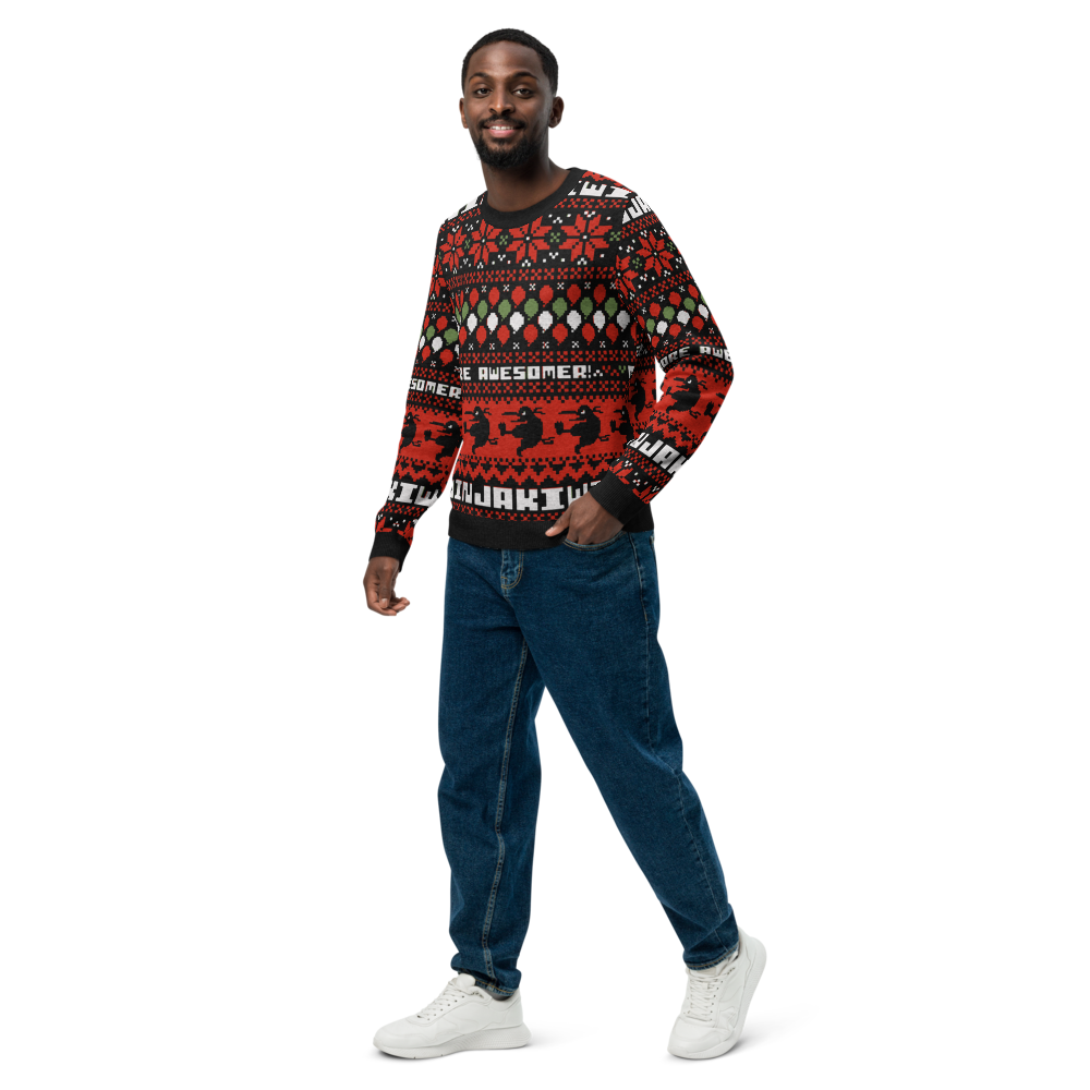 More Awesomer Christmas Knitted Sweater (Unisex)