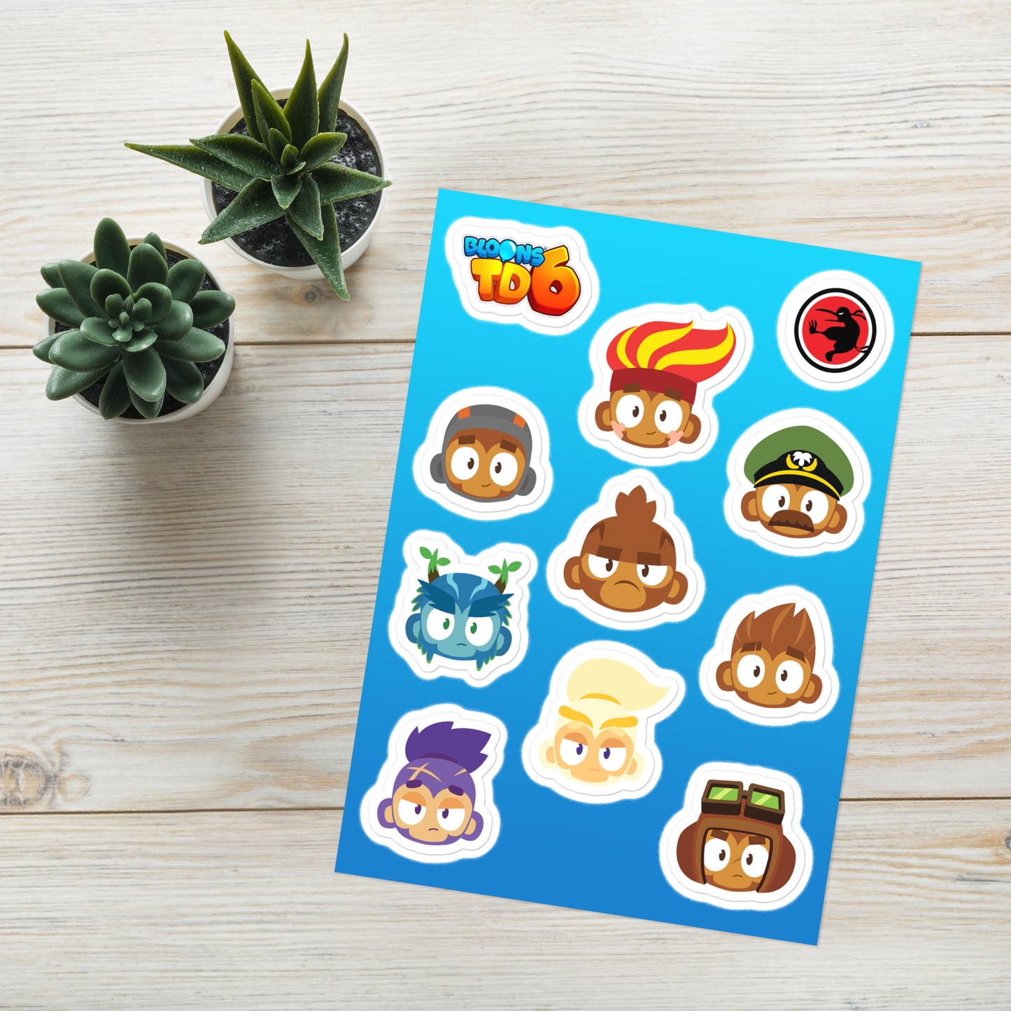 Hero Heads Sticker Sheet