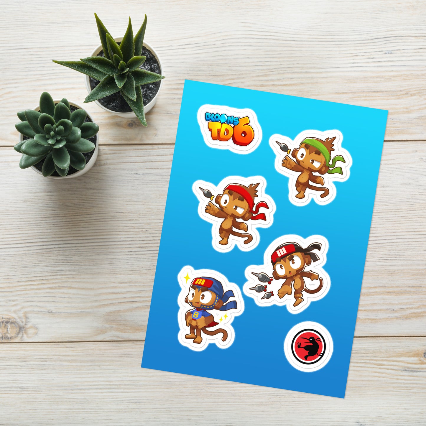 BTD6 Dart Monkey Middle Path Sticker Sheet