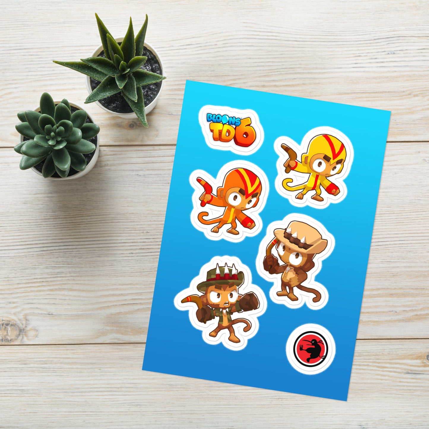 BTD6 Boomerang Monkey Bottom Path Sticker Sheet