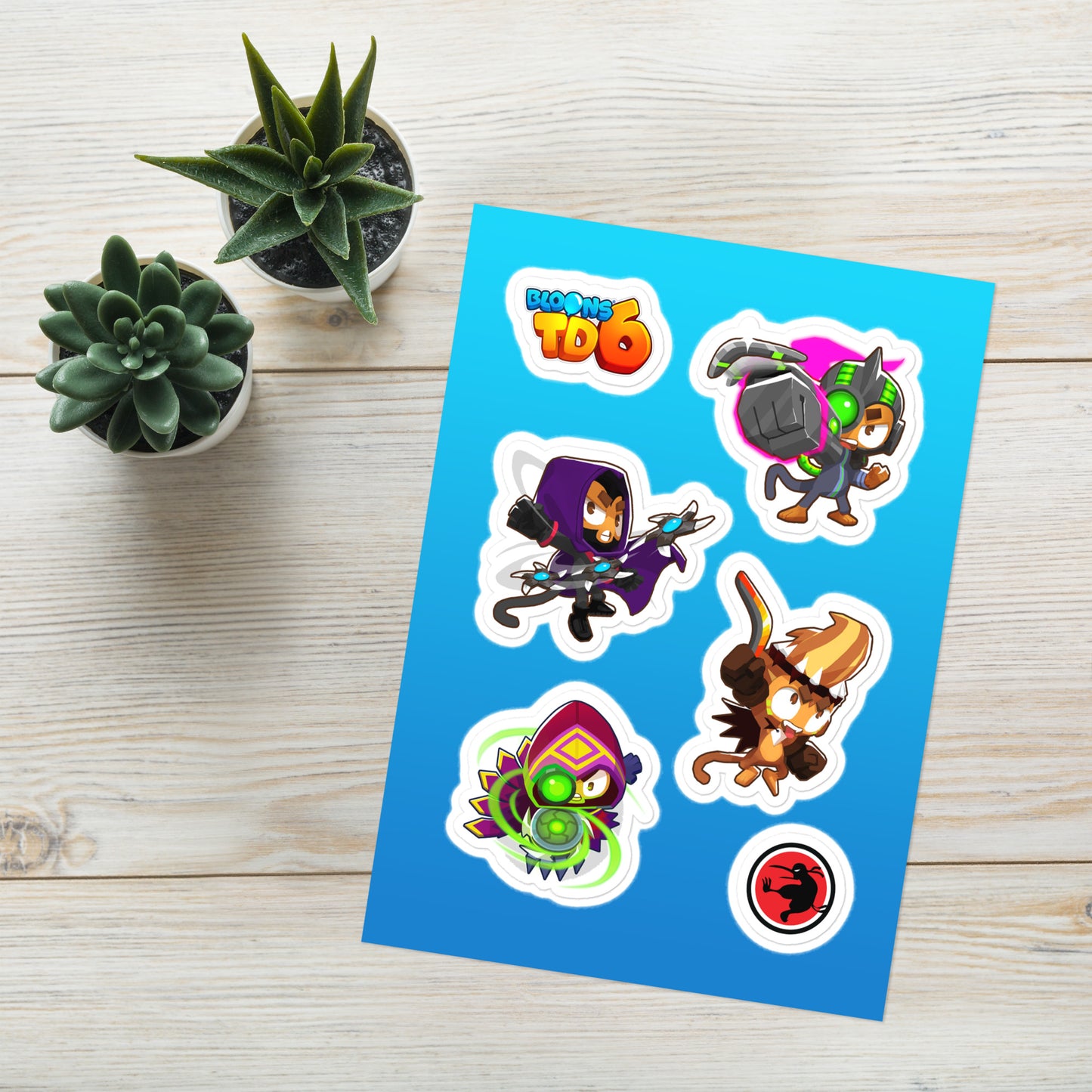 BTD6 Boomerang Monkey Tier 5 & Paragon Sticker Sheet