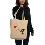 Monkey With Bloon Eco Tote Bag