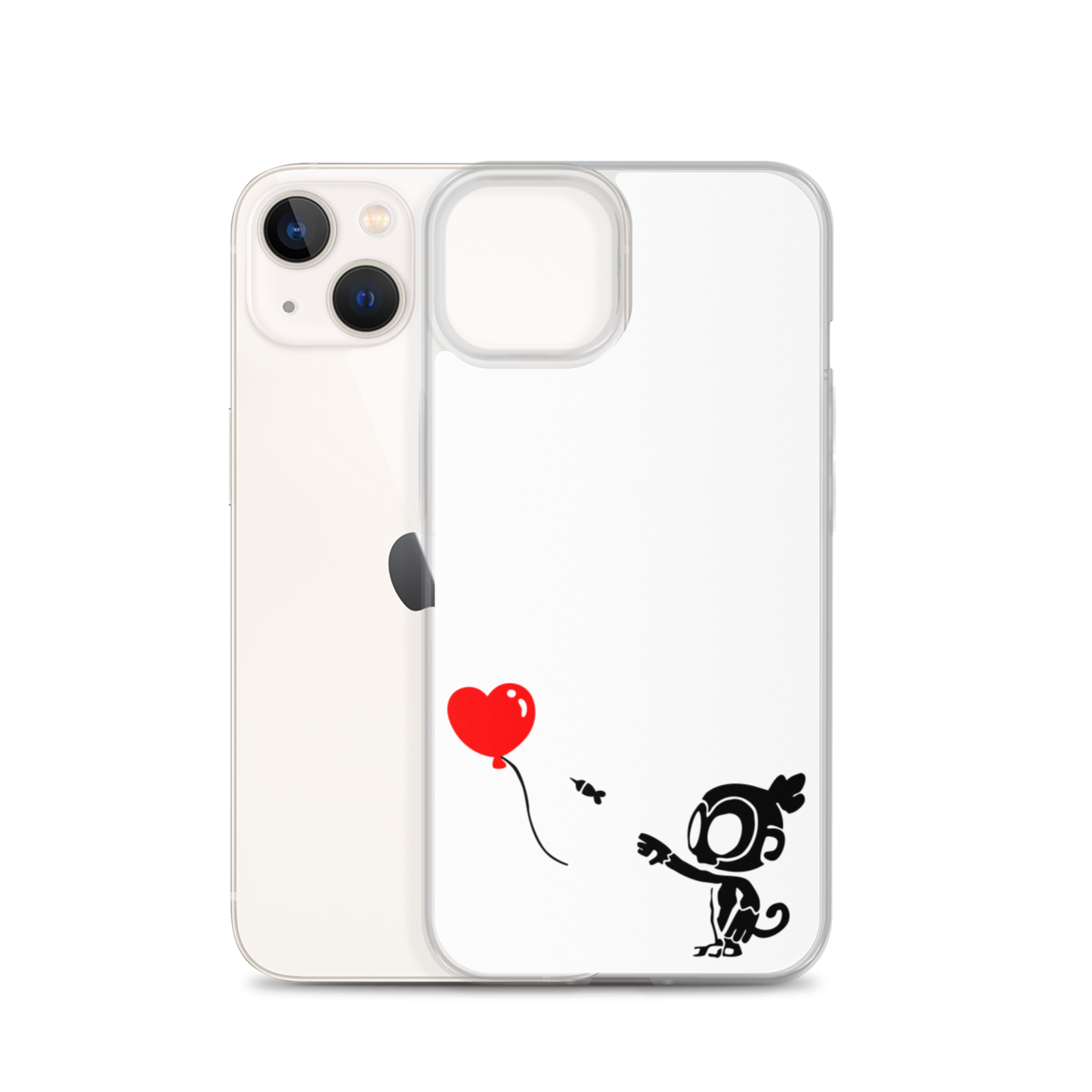 Monkey With Bloon iPhone Case