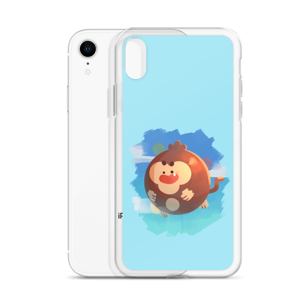 Round Monkey iPhone Case