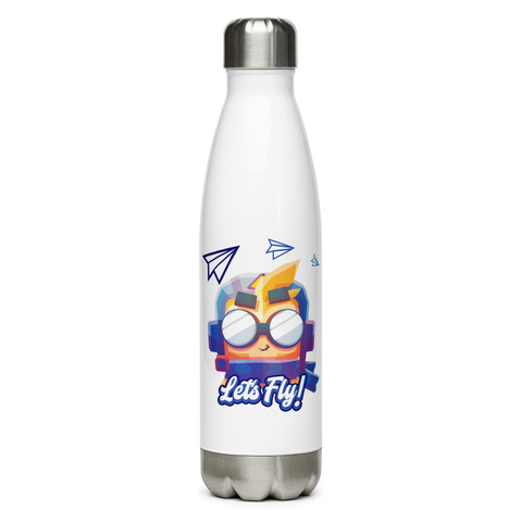 Let's Fly Stainless Steel Water Bottle