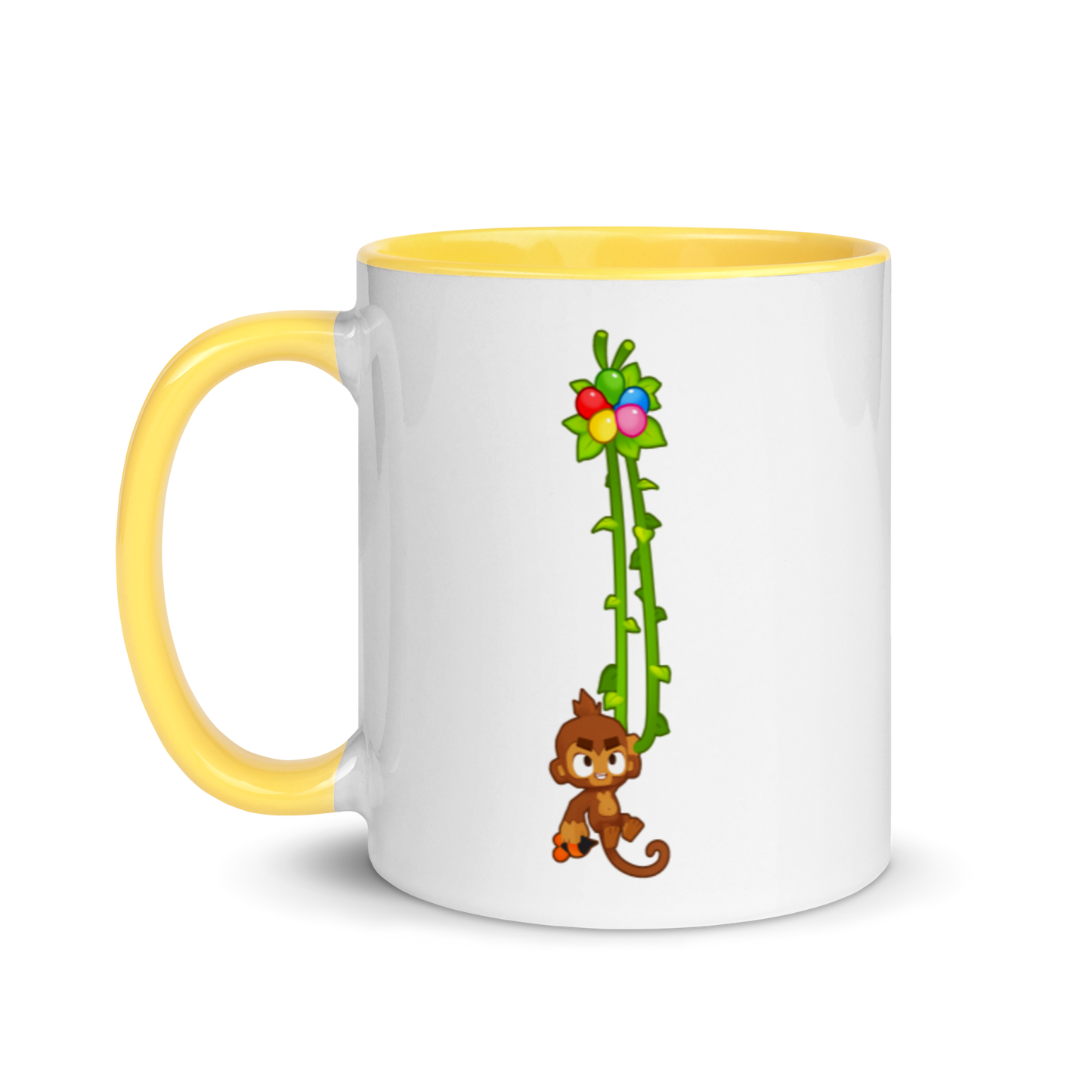 Vine Monkey Mug with Color Inside