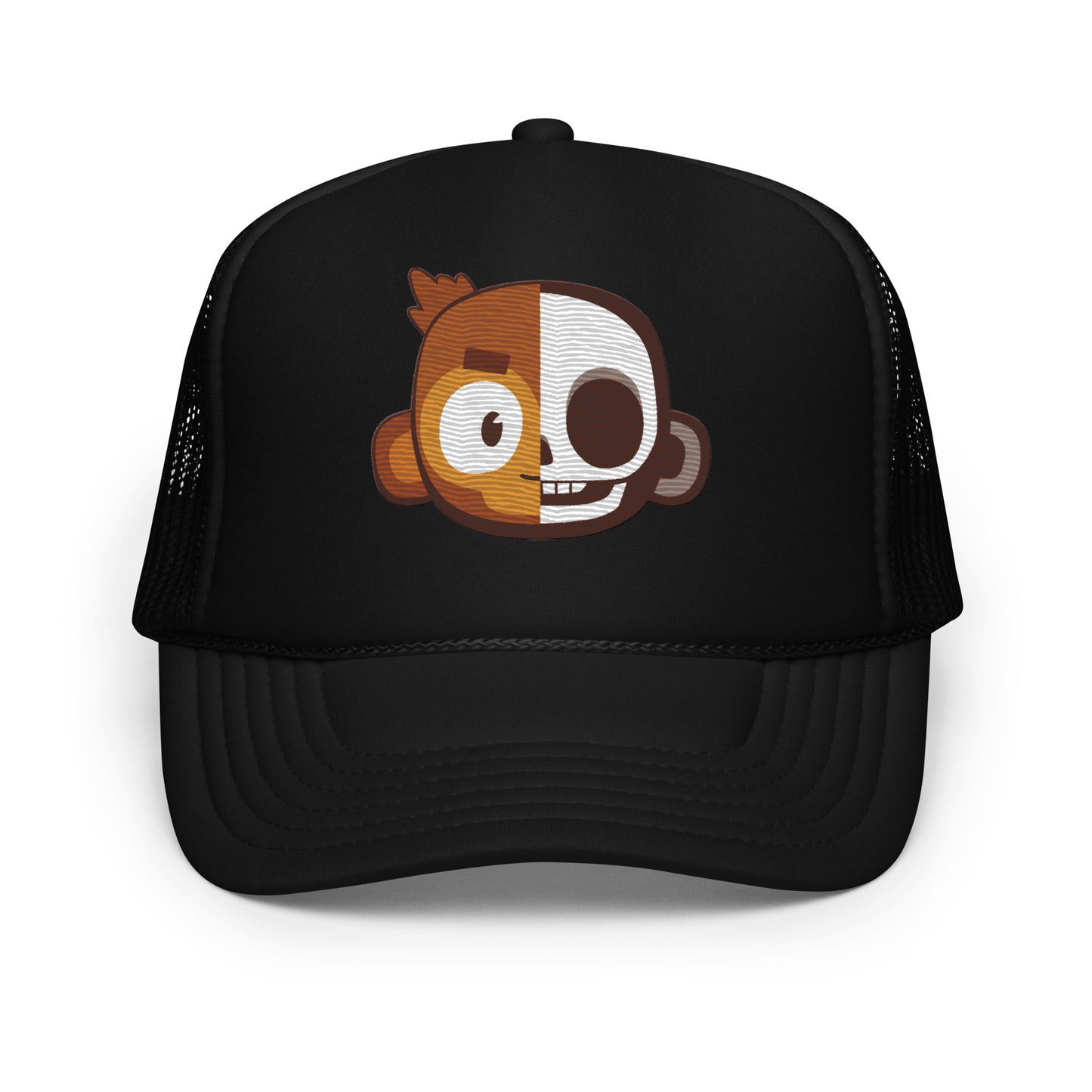 Monkey Skull Foam Trucker Hat