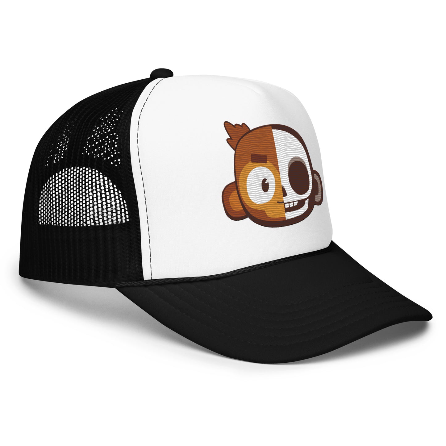 Monkey Skull Foam Trucker Hat