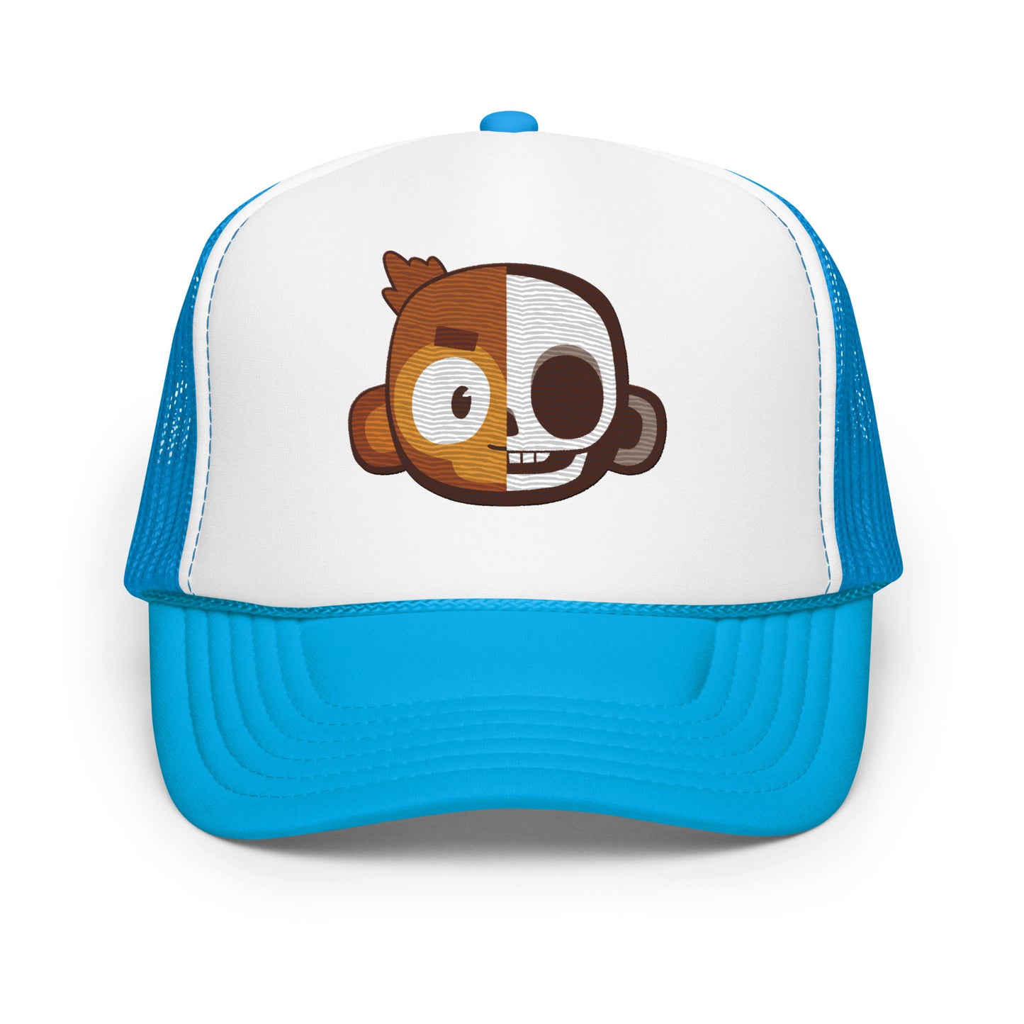 Monkey Skull Foam Trucker Hat