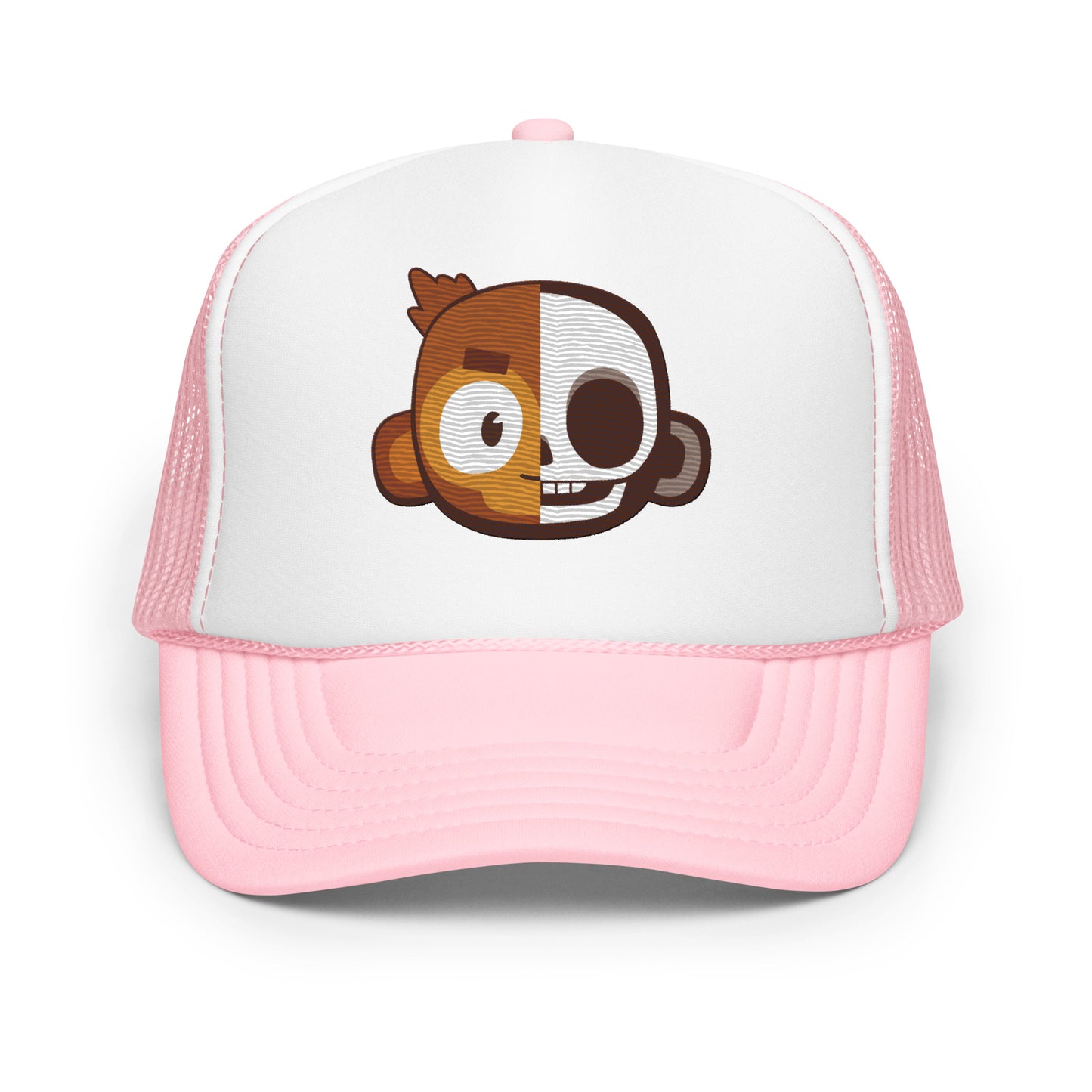 Monkey Skull Foam Trucker Hat