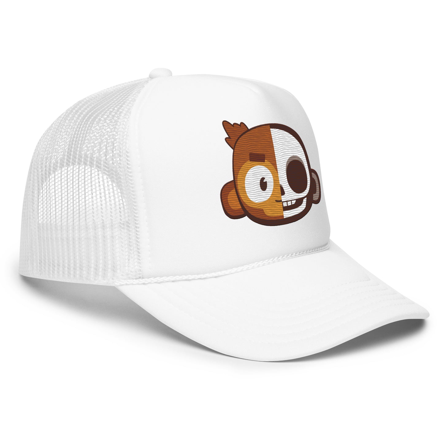 Monkey Skull Foam Trucker Hat