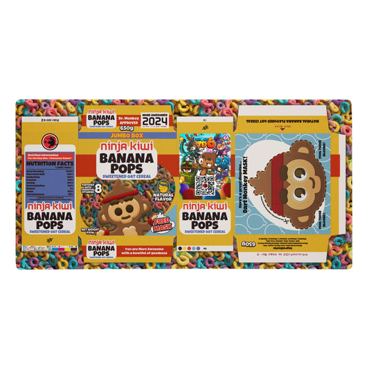 Banana Pops Cereal Box Desk Mat (90cm x 45cm)