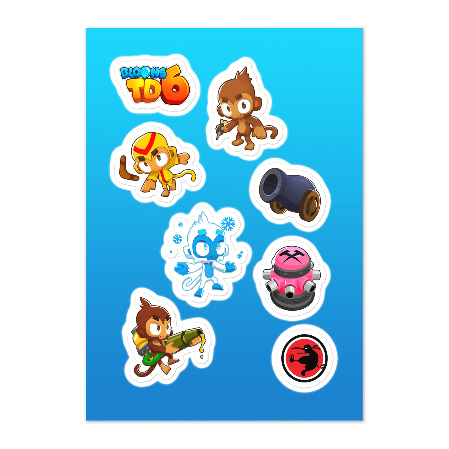 BTD6 Primary Towers Sticker Sheet