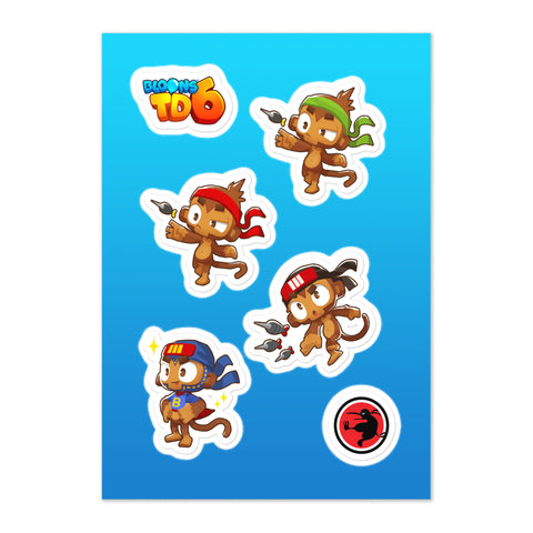 BTD6 Dart Monkey Middle Path Sticker Sheet