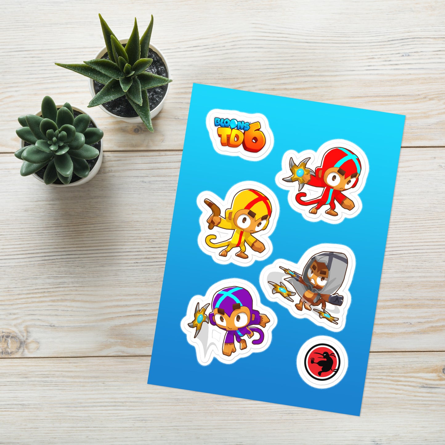 BTD6 Boomerang Monkey Top Path Sticker Sheet