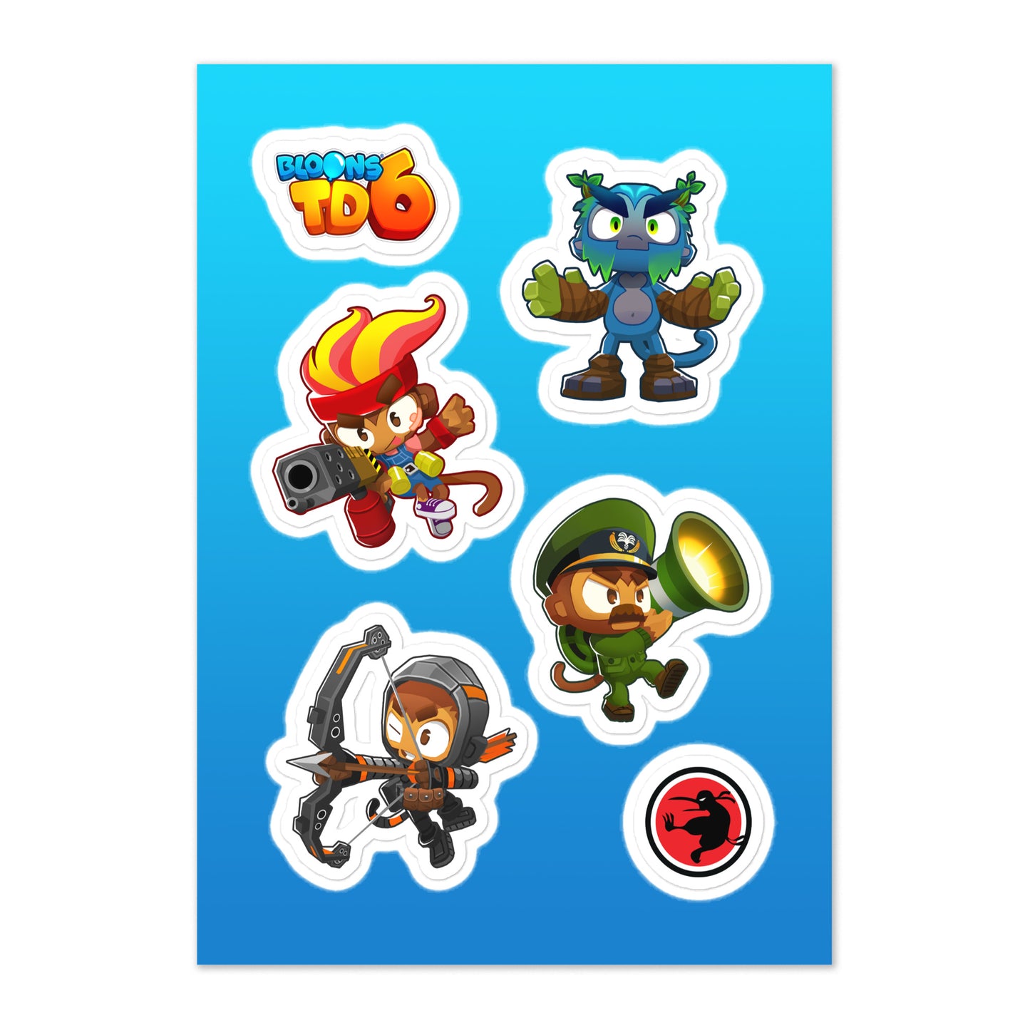 BTD6 Heroes Sticker Sheet 1