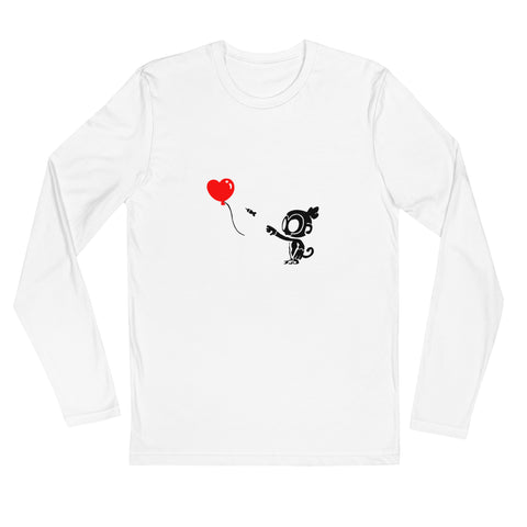 Monkey with Bloon Long Sleeve Shirt (Men's)