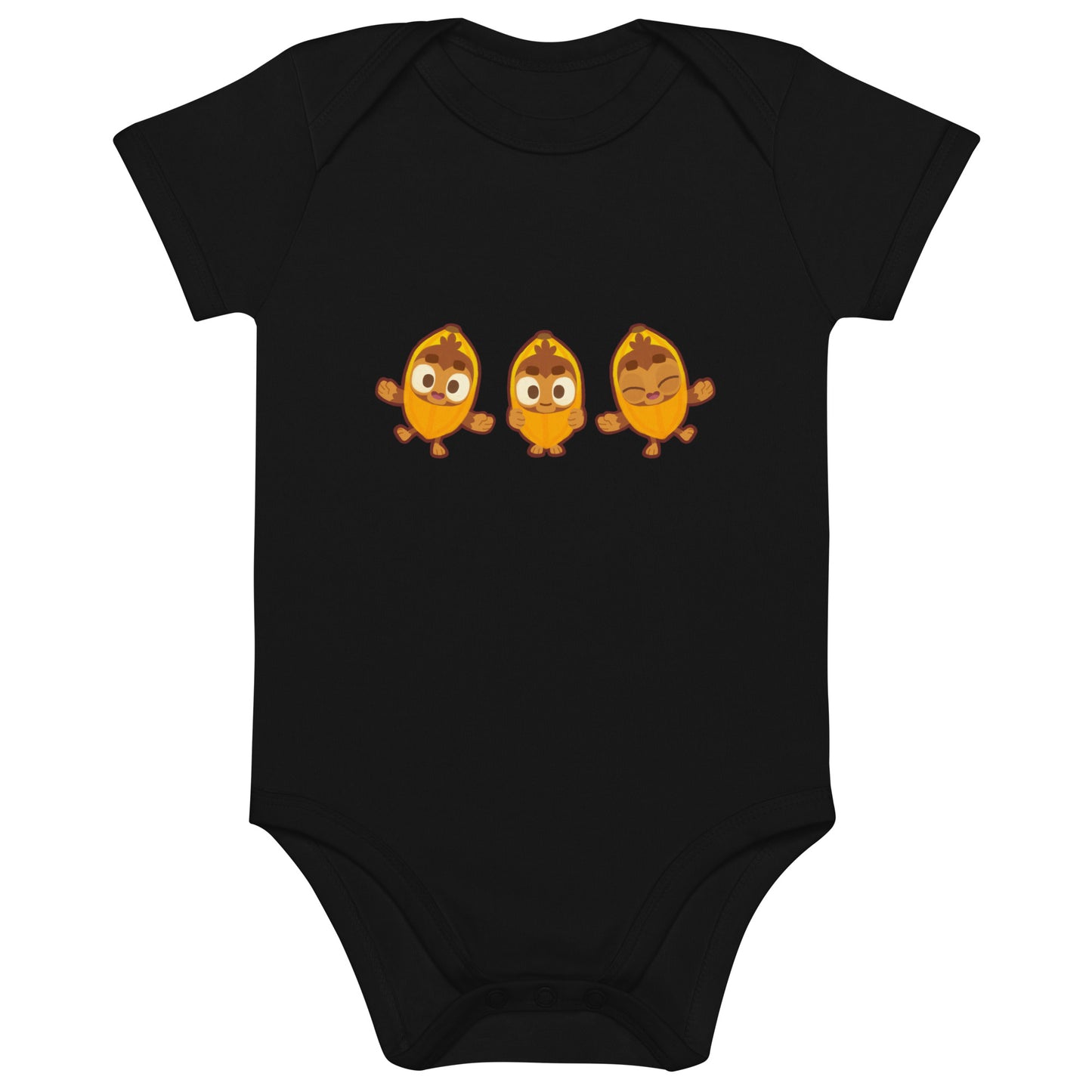 Banana Monkey Baby Bodysuit - Organic Cotton