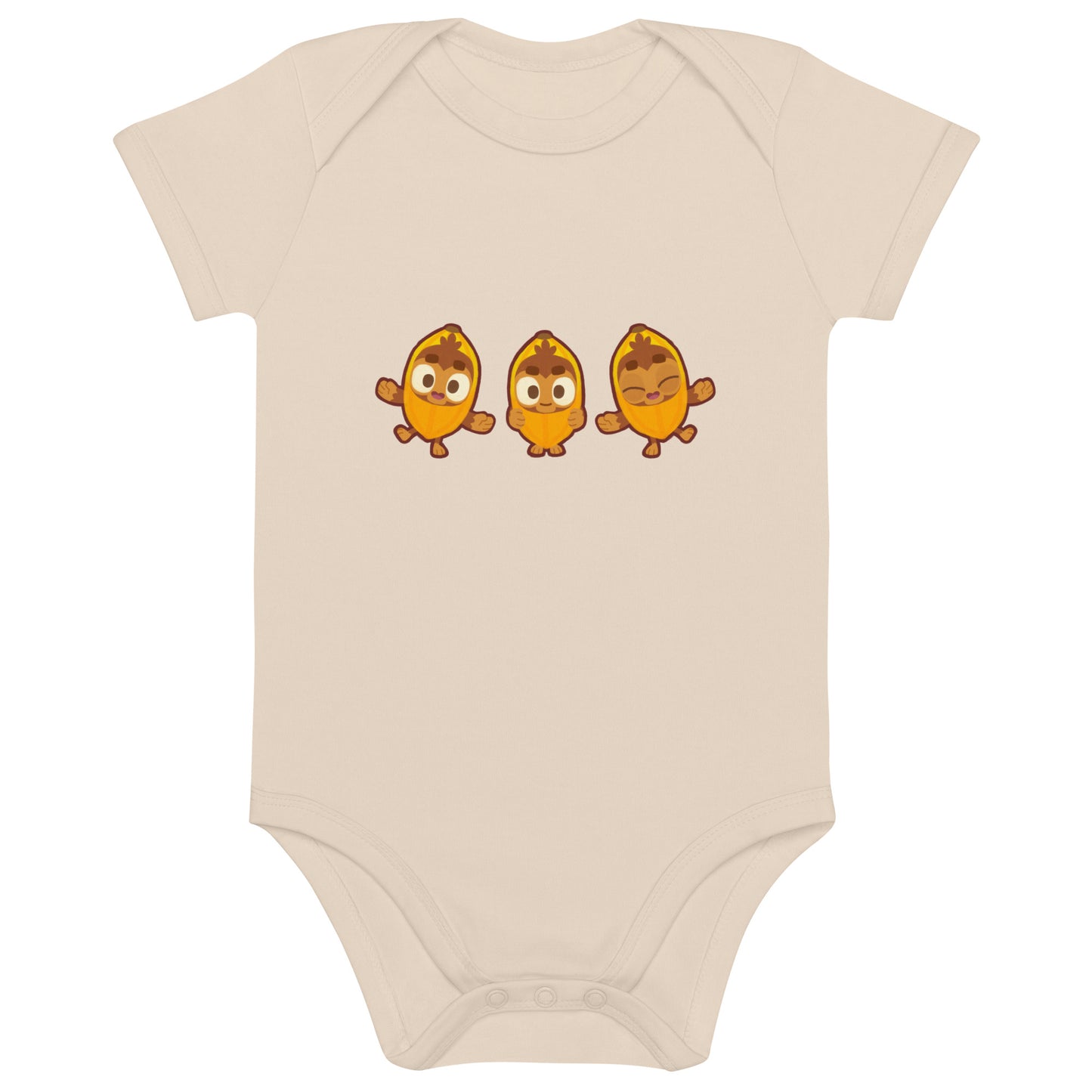 Banana Monkey Baby Bodysuit - Organic Cotton