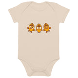 Banana Monkey Baby Bodysuit - Organic Cotton
