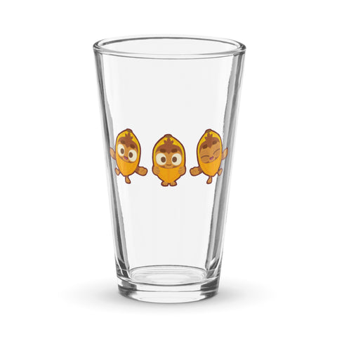 Banana Monkey Shaker Pint Glass