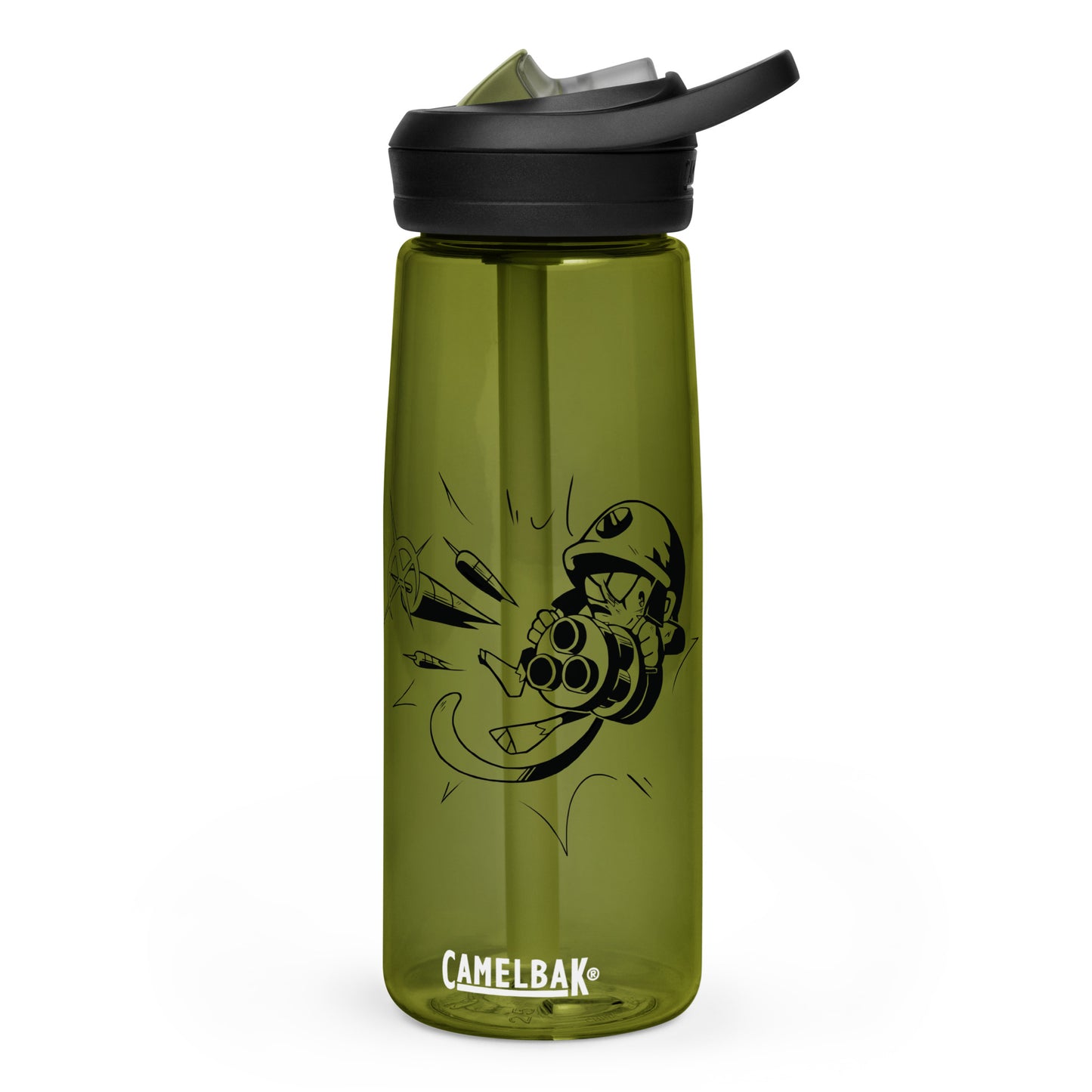 Comic Style Dartling Gunner Water Bottle | CamelBak Eddy®+