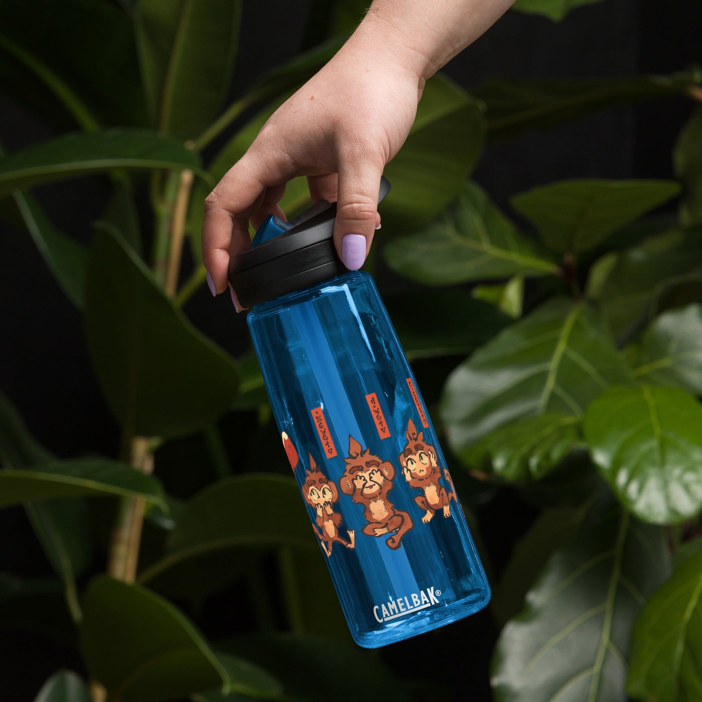 Three Wise Monkeys Sports Water Bottle | CamelBak Eddy®+