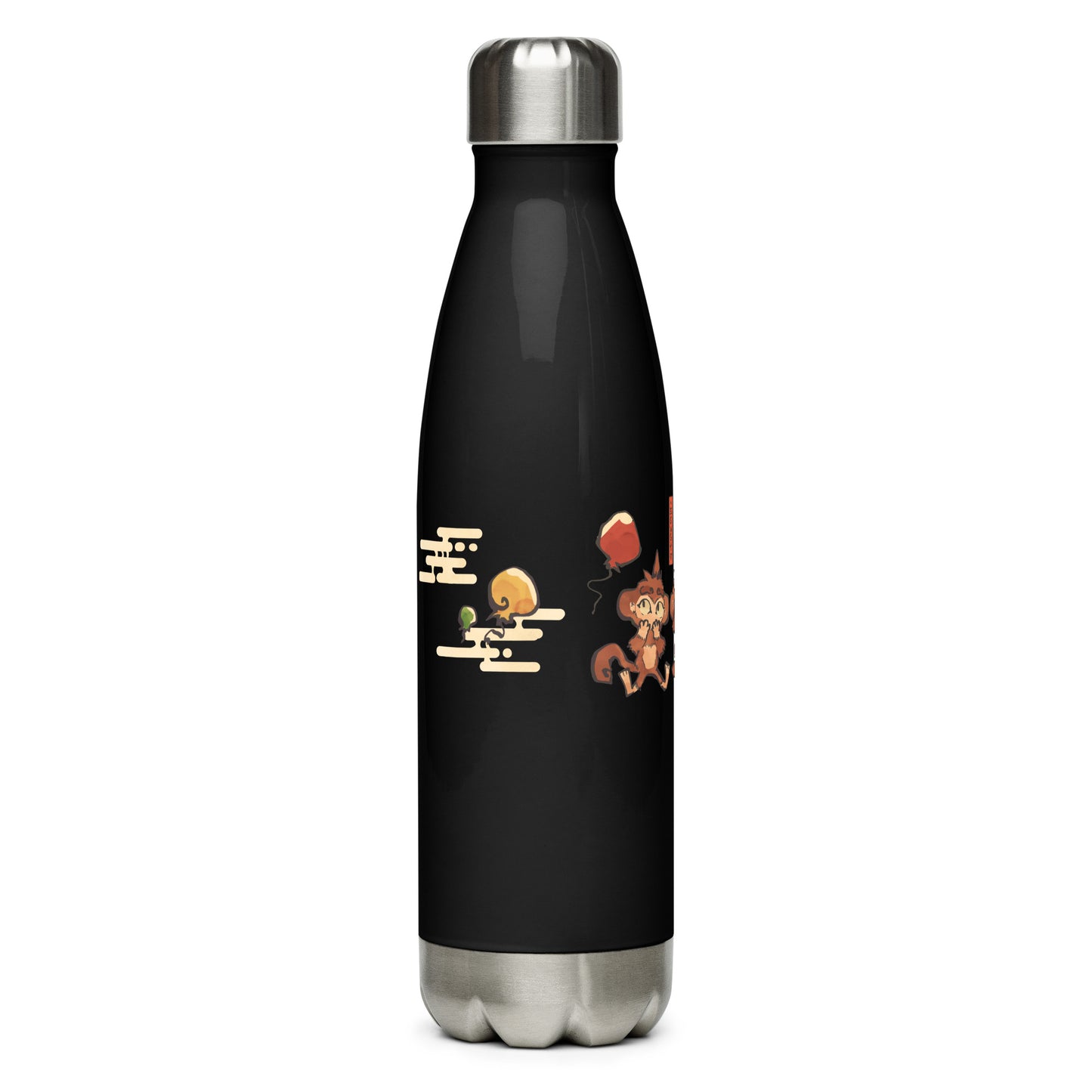 Three Wise Monkeys Stainless Steel Water Bottle