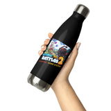 Battles 2 - Ninja Kiwi Game System Stainless Steel Water Bottle