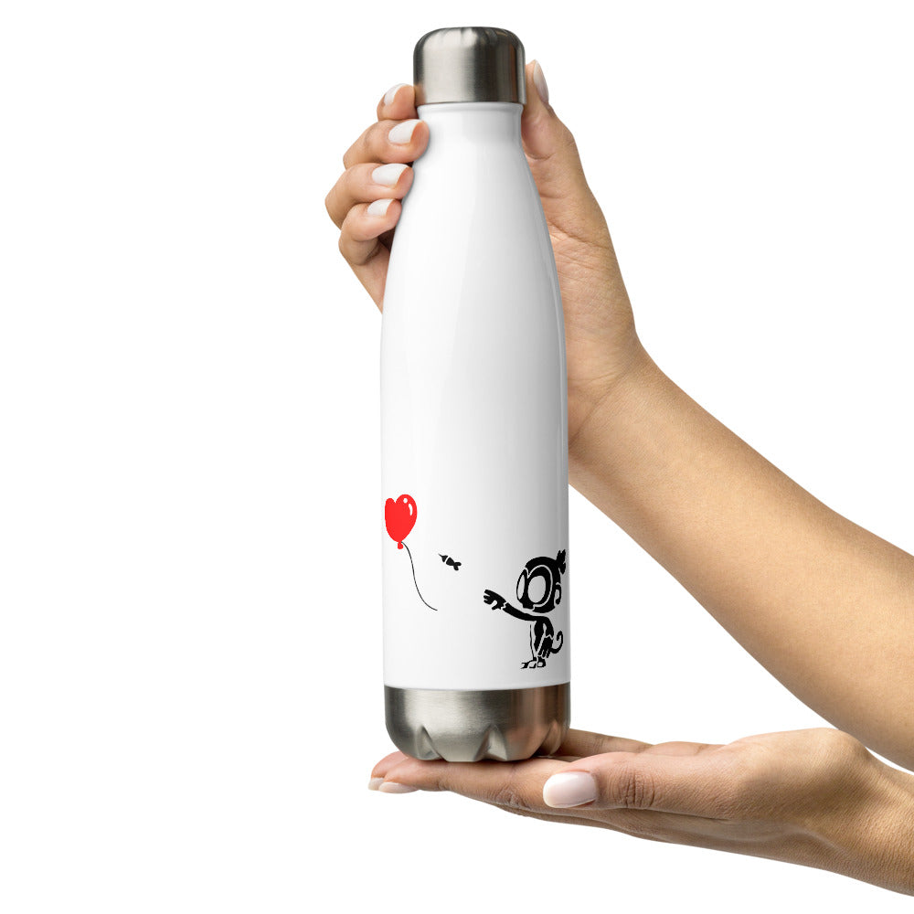 Monkey With Bloon Stainless Steel Water Bottle