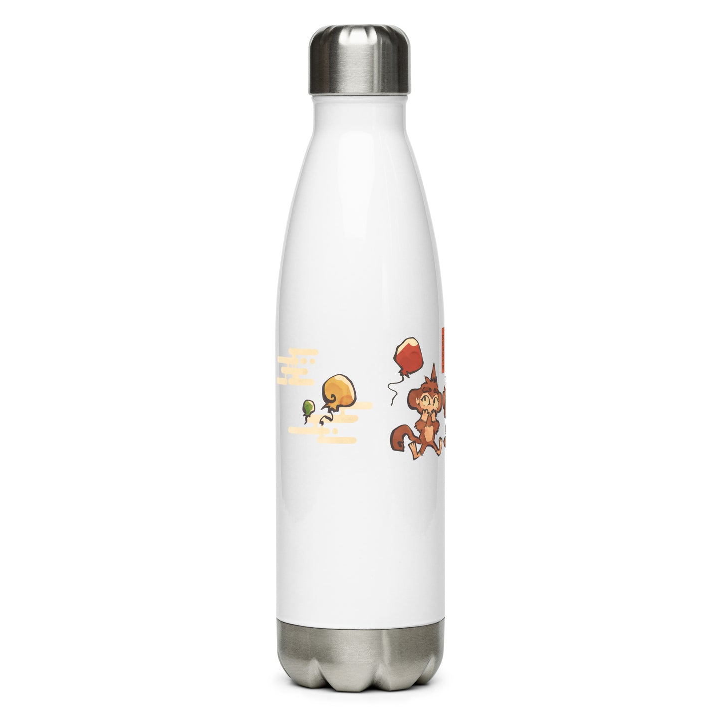 Three Wise Monkeys Stainless Steel Water Bottle