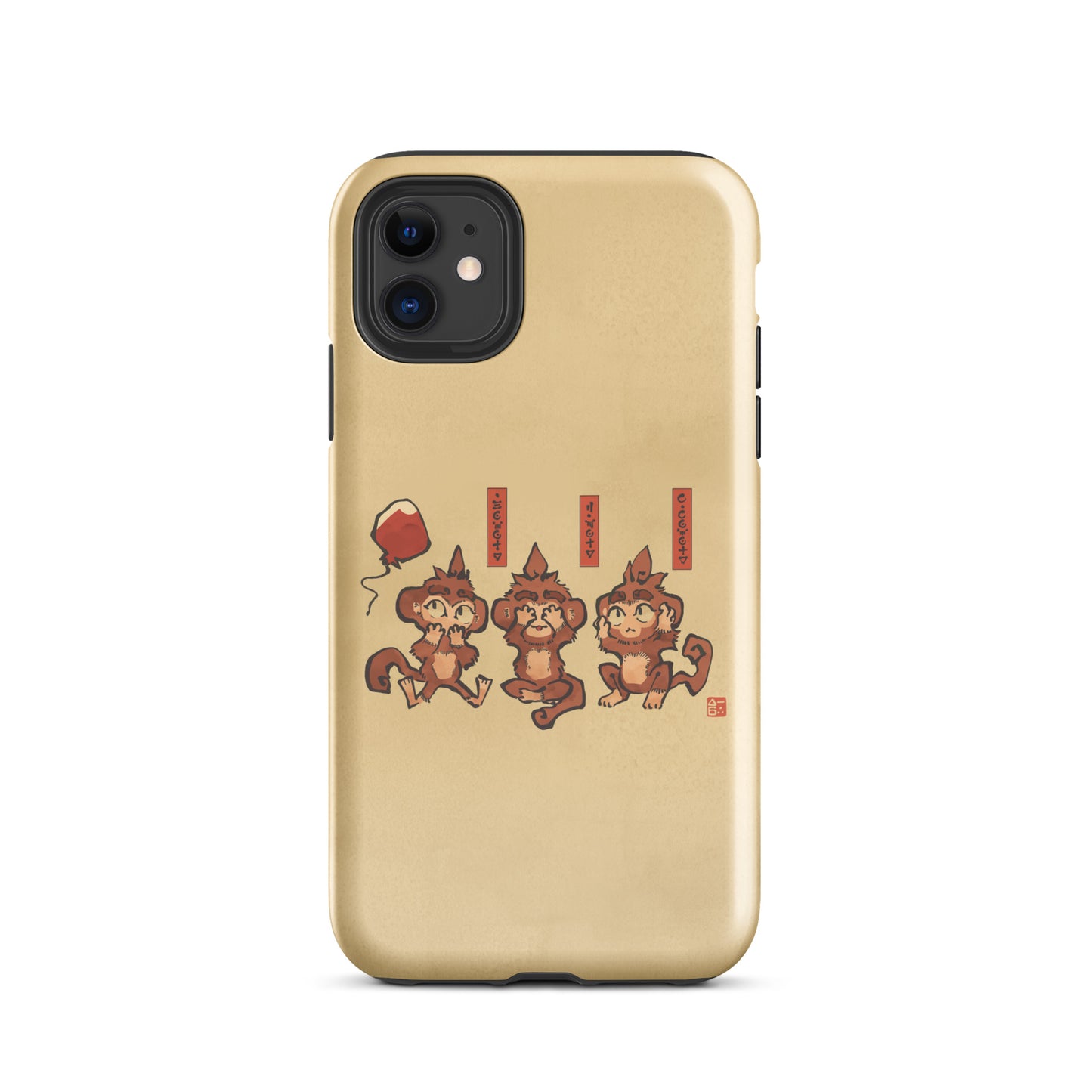 Three Wise Monkeys iPhone® Case (Tough)