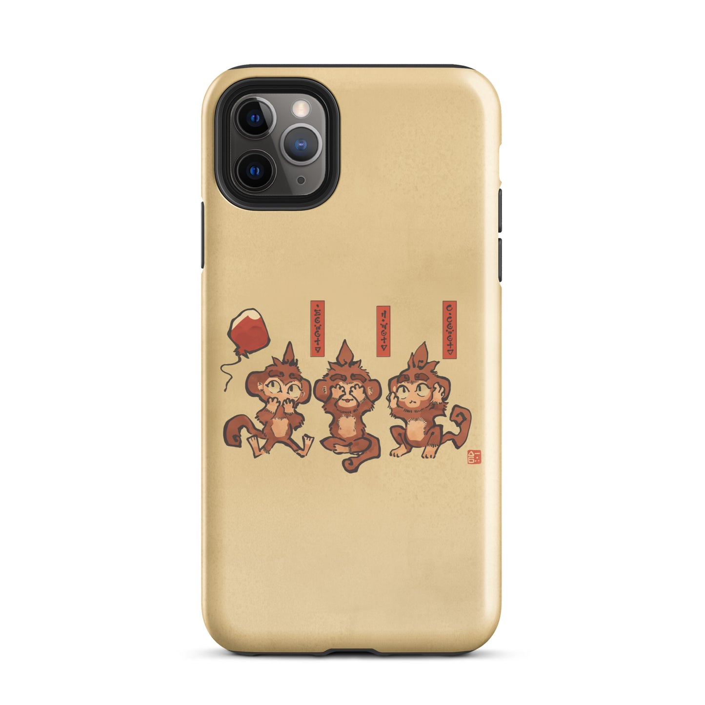 Three Wise Monkeys iPhone® Case (Tough)