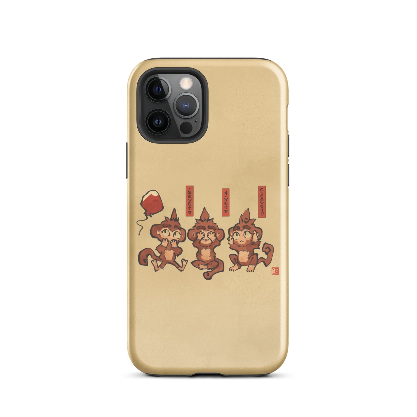 Three Wise Monkeys iPhone® Case (Tough)