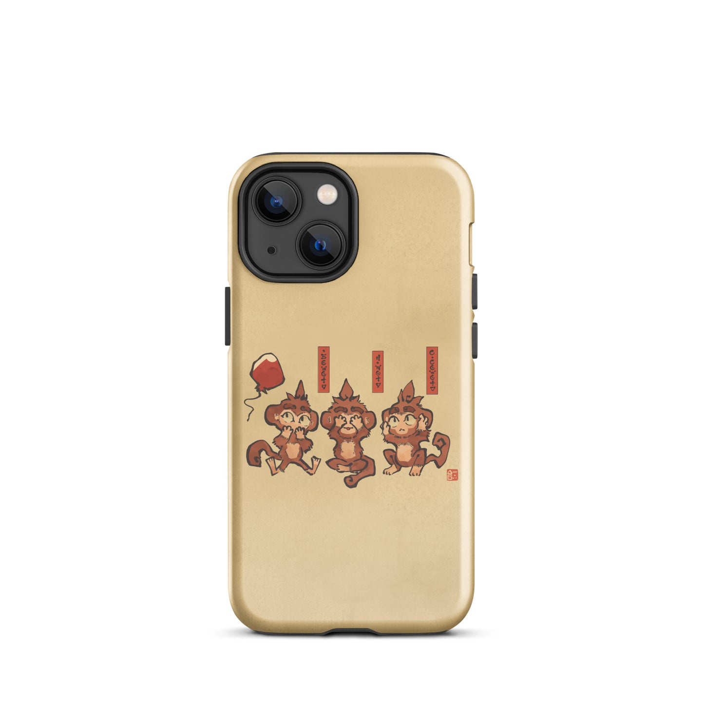 Three Wise Monkeys iPhone® Case (Tough)