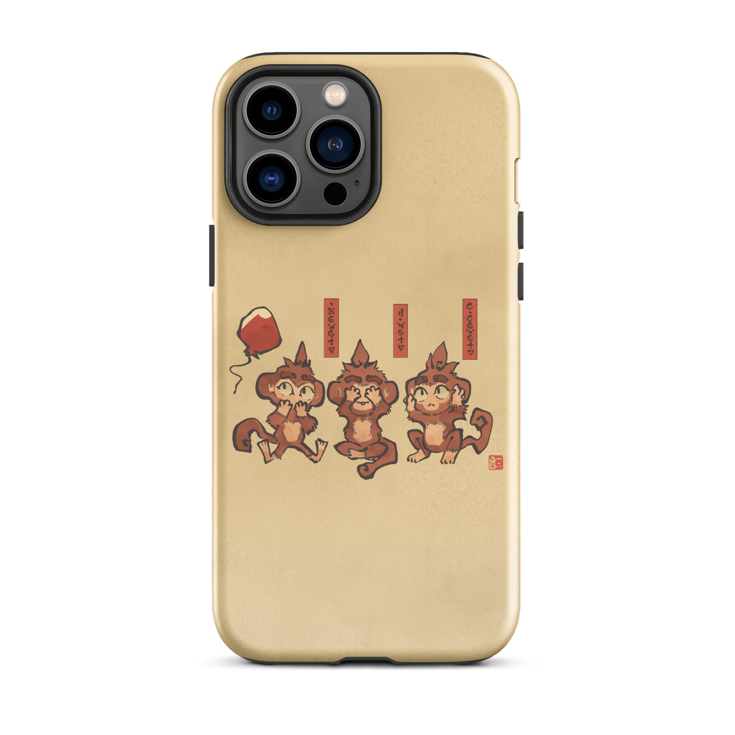 Three Wise Monkeys iPhone® Case (Tough)