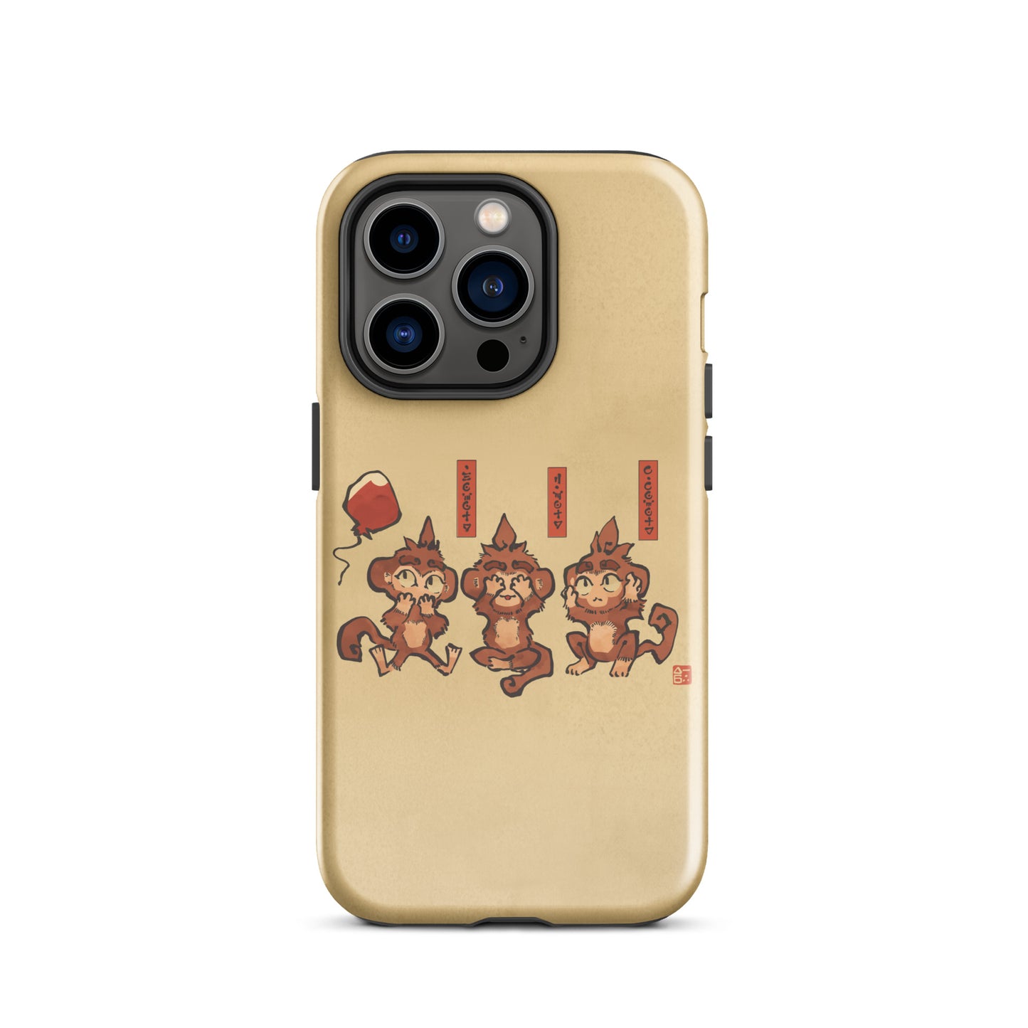 Three Wise Monkeys iPhone® Case (Tough)