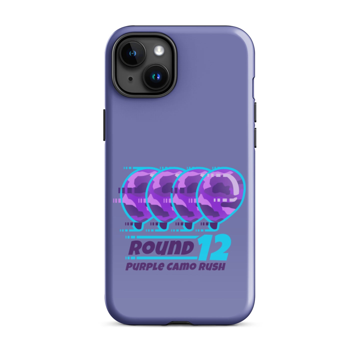 Purple Camo Rush iPhone Case (Tough)