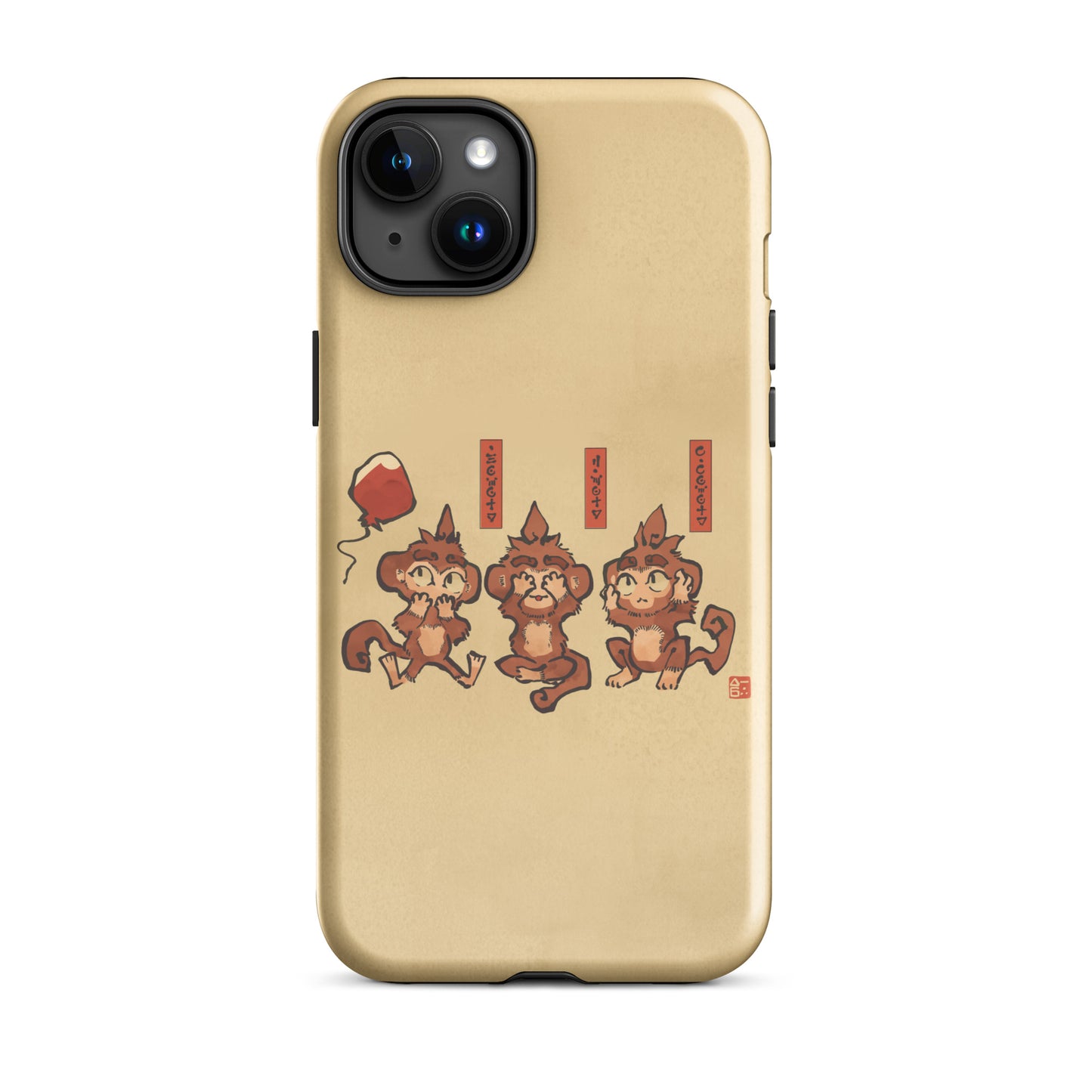 Three Wise Monkeys iPhone® Case (Tough)