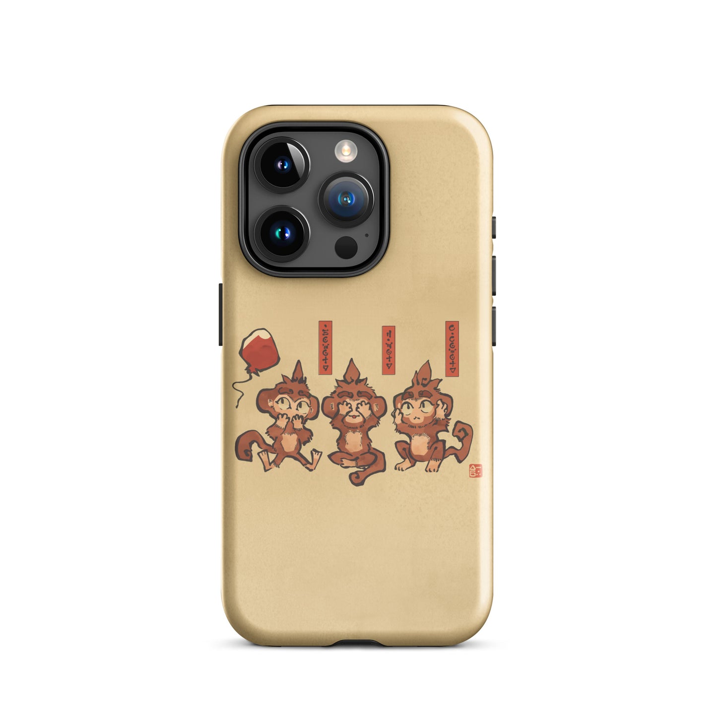 Three Wise Monkeys iPhone® Case (Tough)