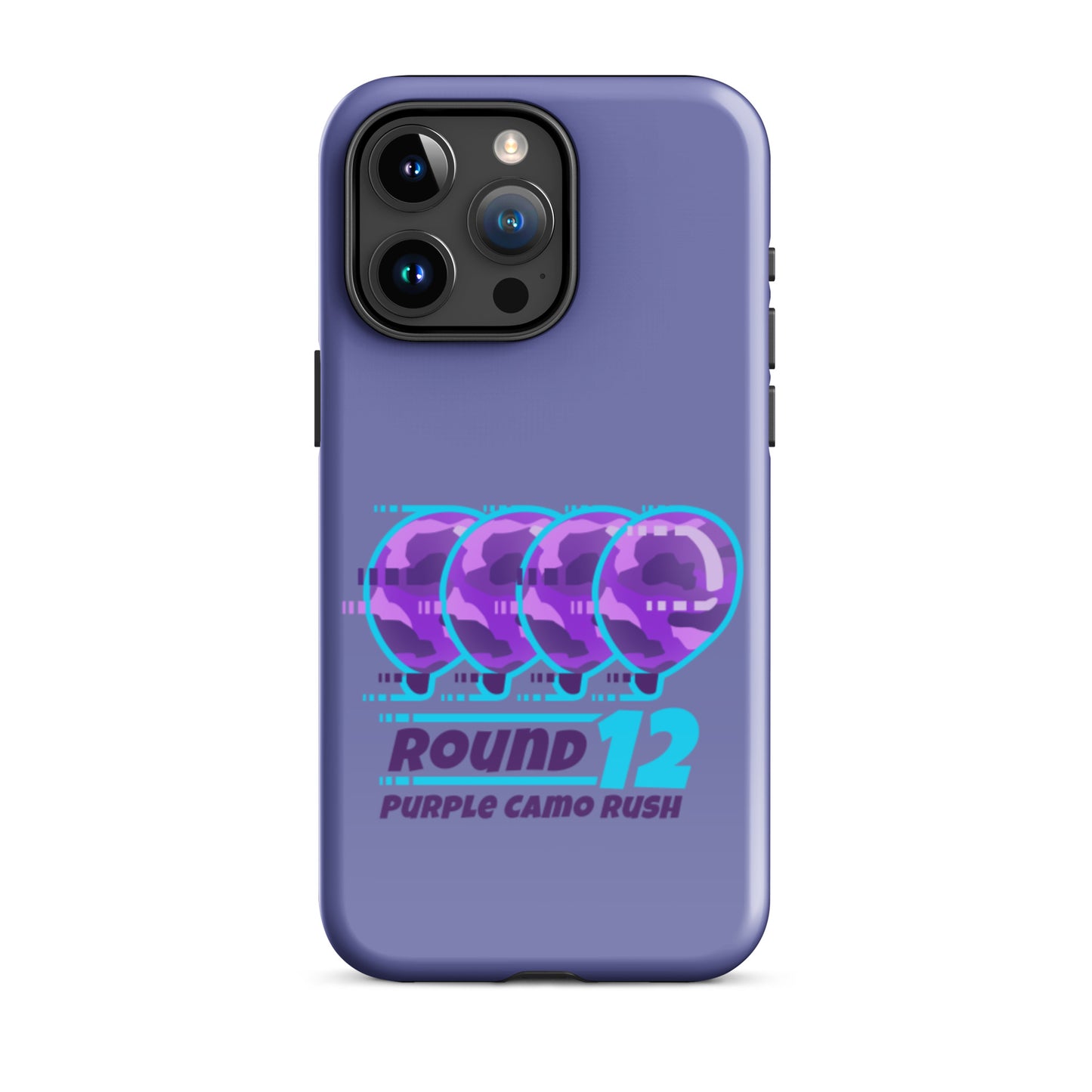 Purple Camo Rush iPhone Case (Tough)