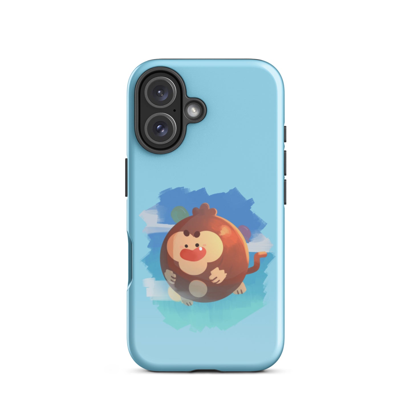 Round Monkey iPhone Case (Tough)