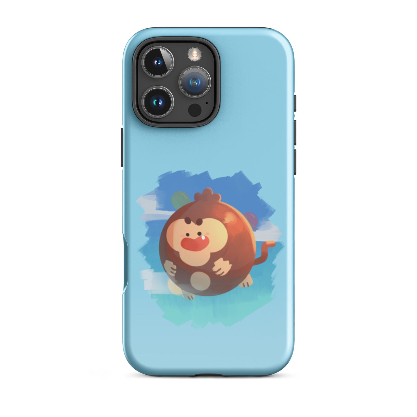 Round Monkey iPhone Case (Tough)