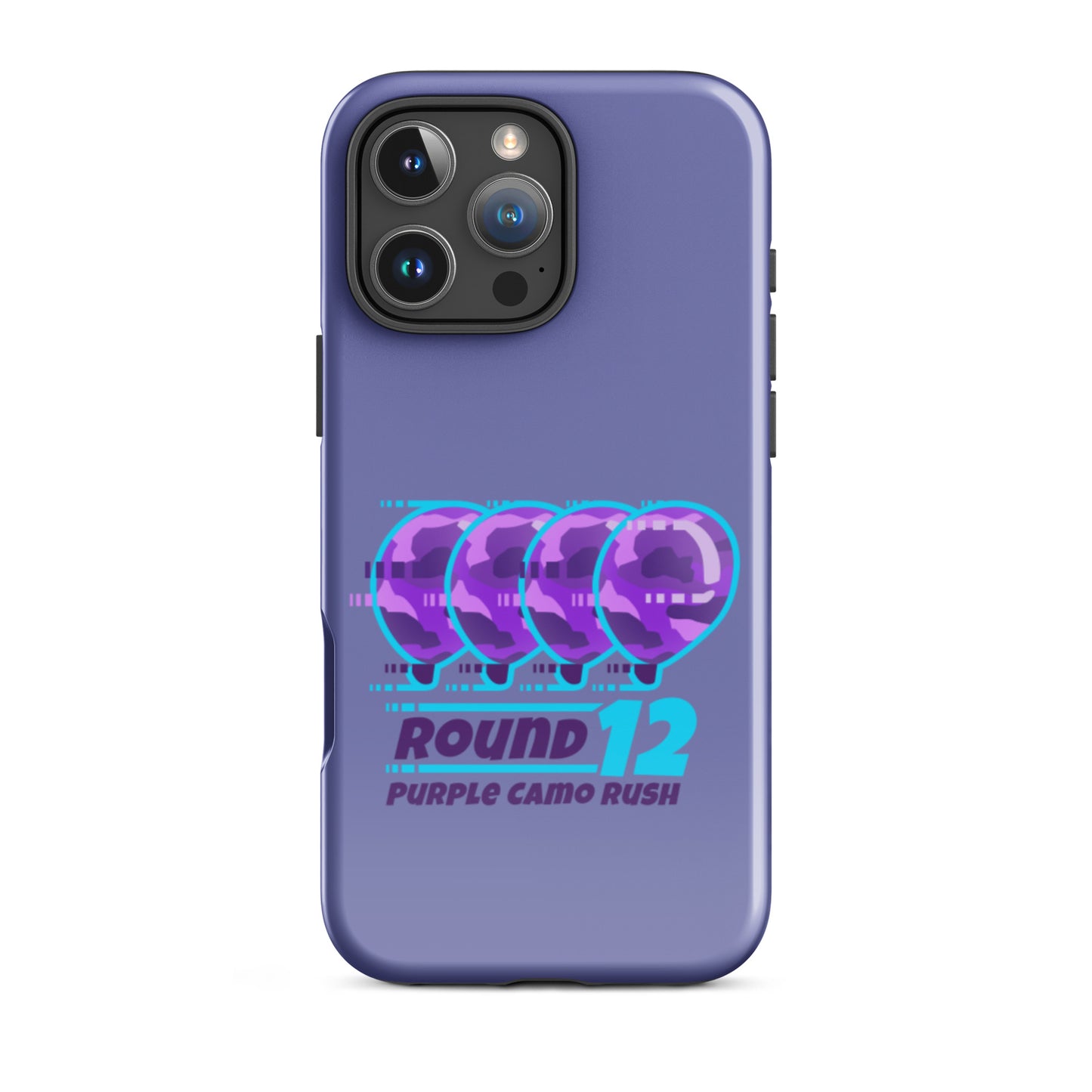 Purple Camo Rush iPhone Case (Tough)