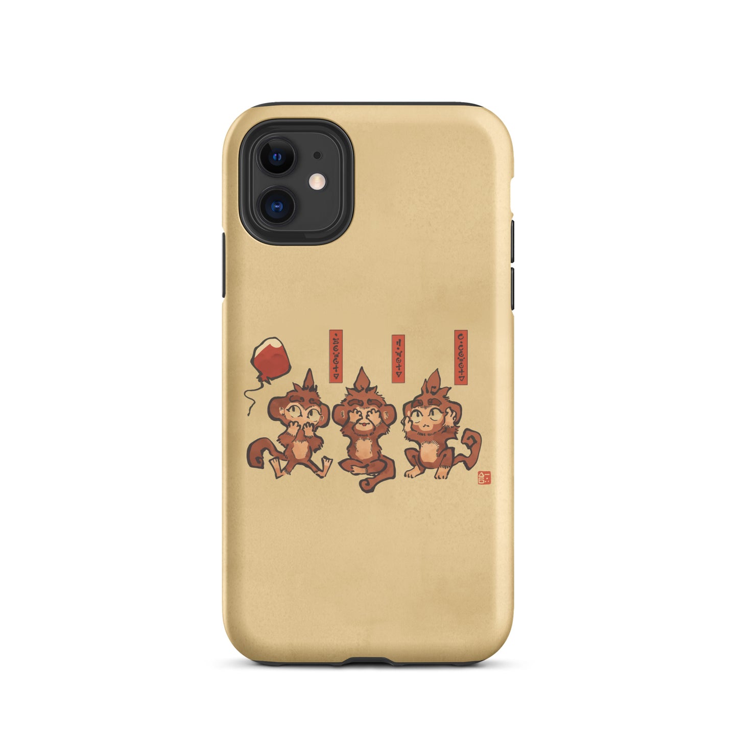 Three Wise Monkeys iPhone® Case (Tough)