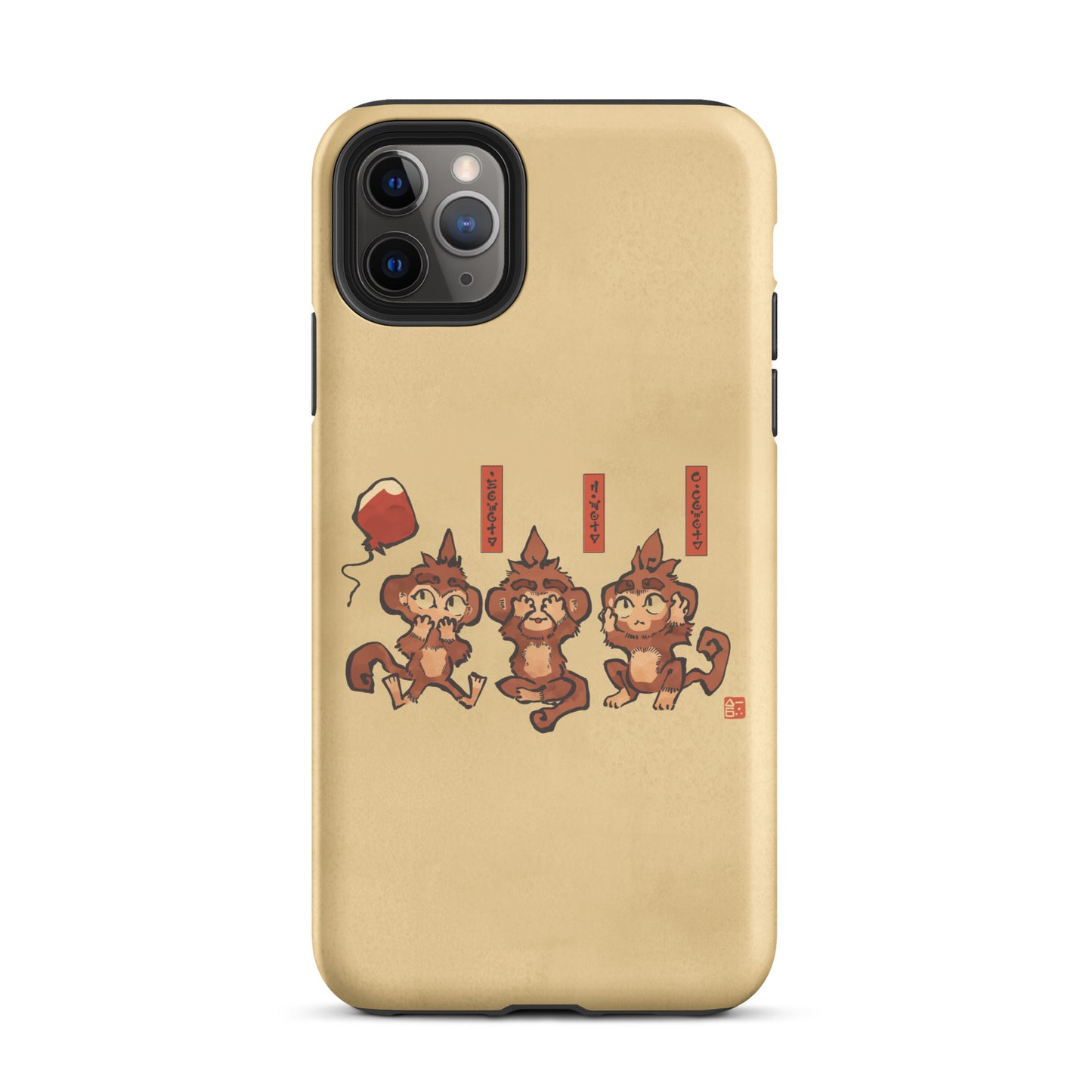 Three Wise Monkeys iPhone® Case (Tough)