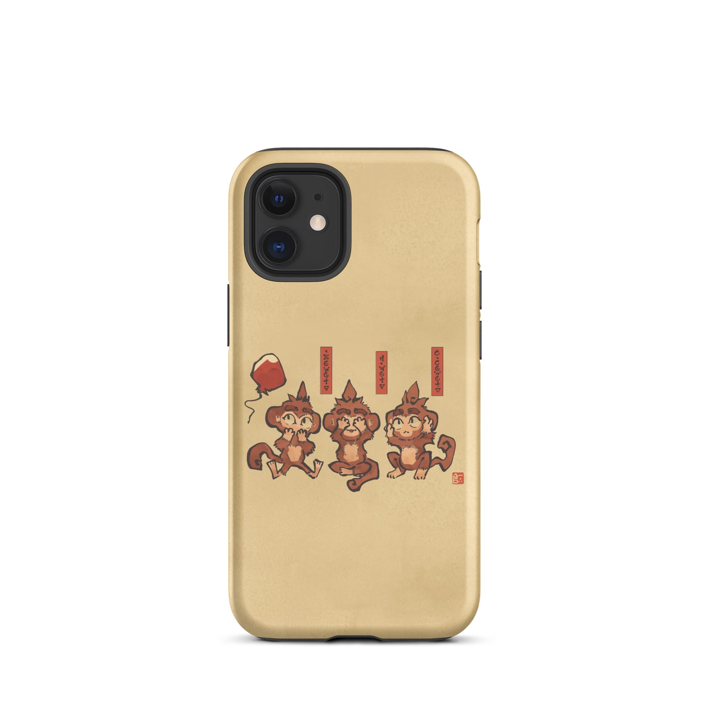 Three Wise Monkeys iPhone® Case (Tough)