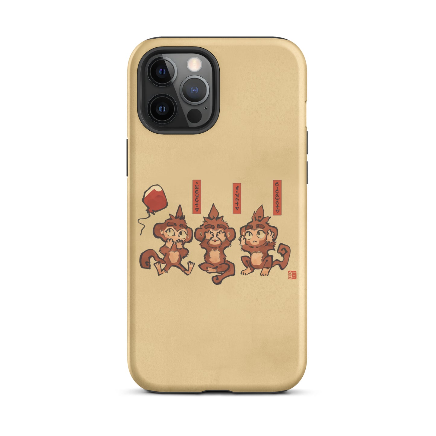 Three Wise Monkeys iPhone® Case (Tough)