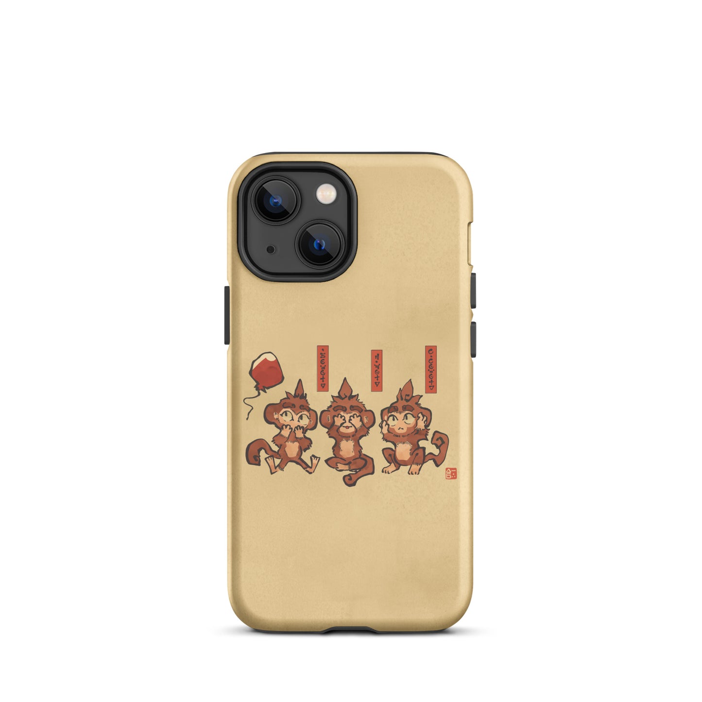 Three Wise Monkeys iPhone® Case (Tough)