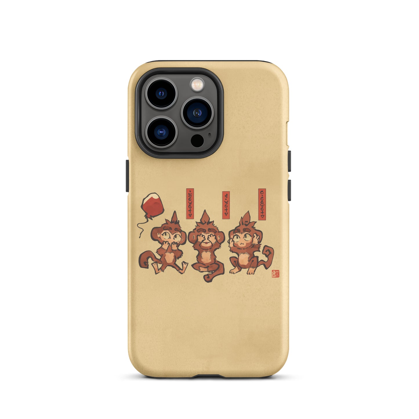 Three Wise Monkeys iPhone® Case (Tough)